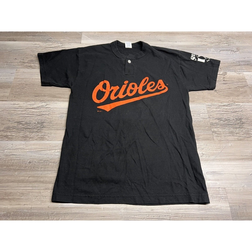 Russell Athletic Black & Orange Orioles Jersey Shirt